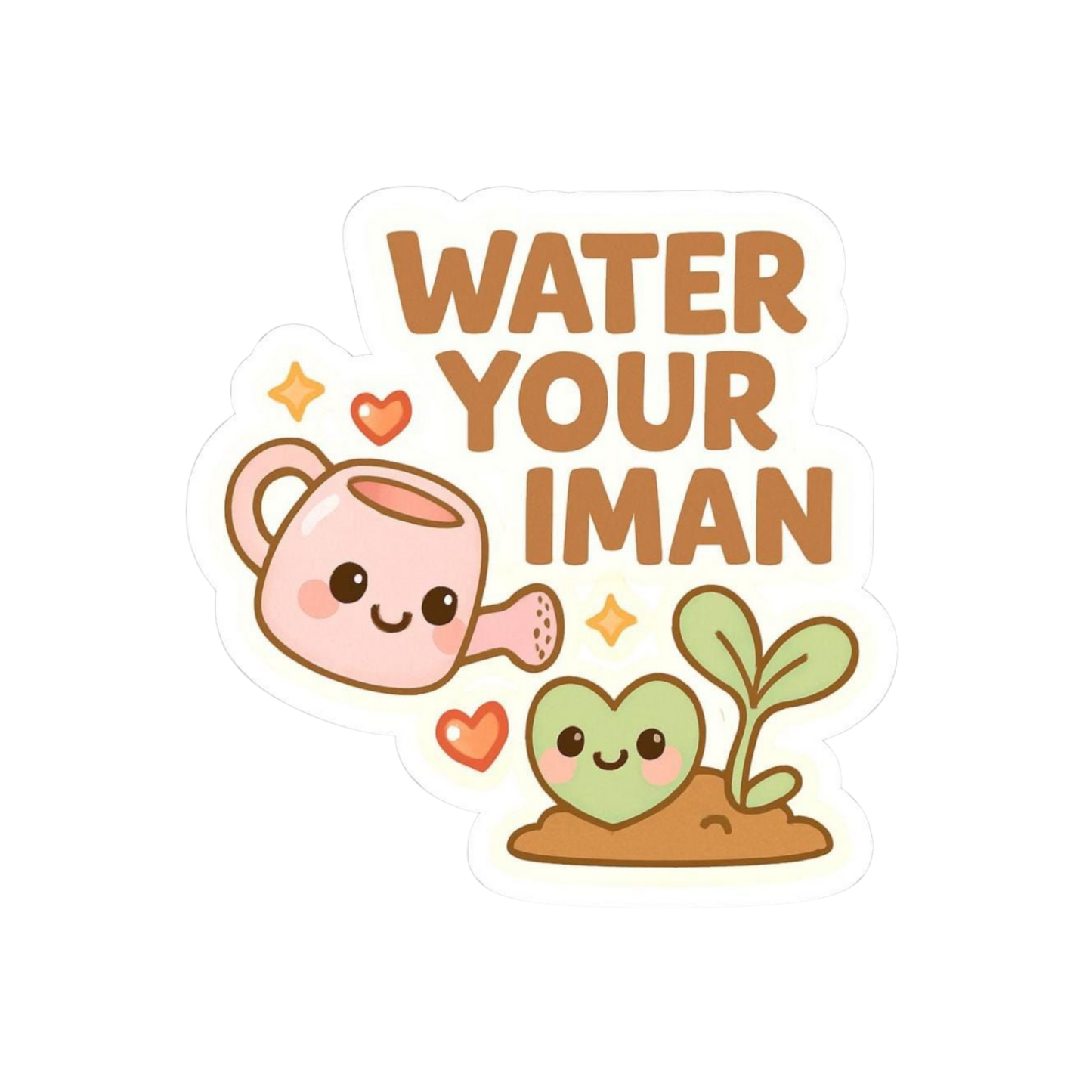 Water Your Iman | Islamic Sticker | Customized Sticker BD