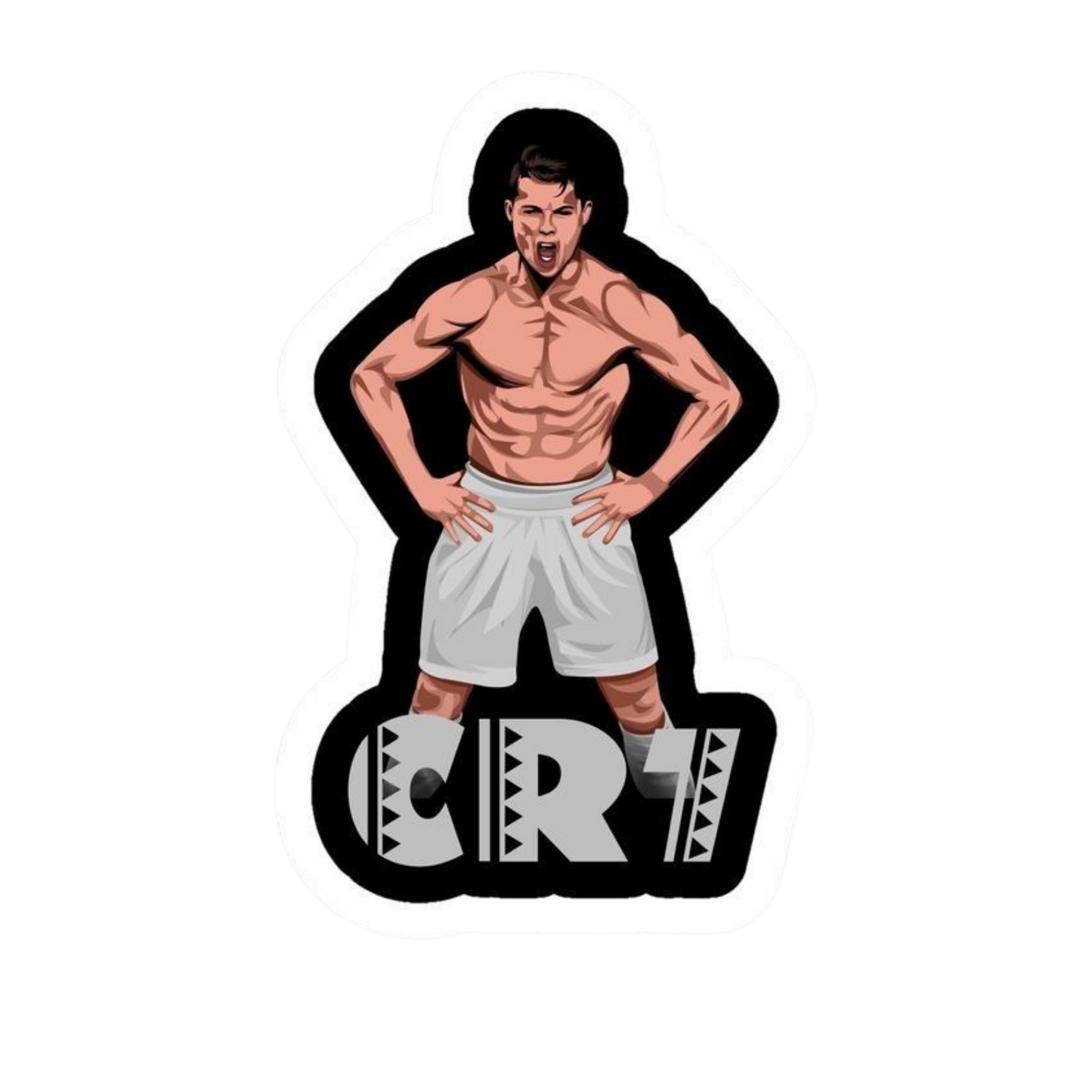 Cristiano Ronaldo 10 | CR 7 | Portugal Football Sticker | Customized Sticker