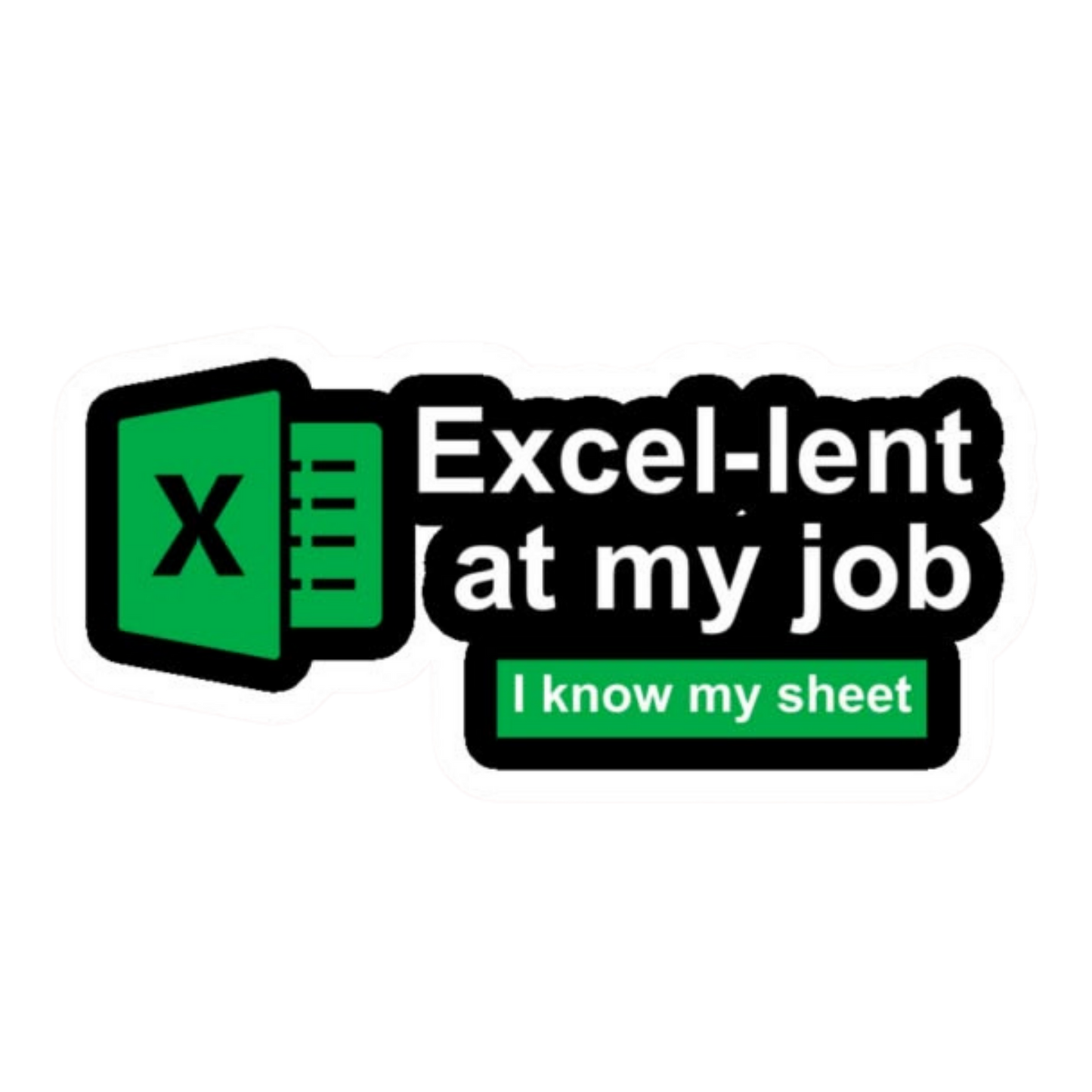 Excel 19 | Microsoft Excel | Profession | Customized Sticker BD