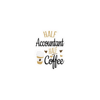 Accountant premium die-cut customized sticker - water resistant and scratch resistant