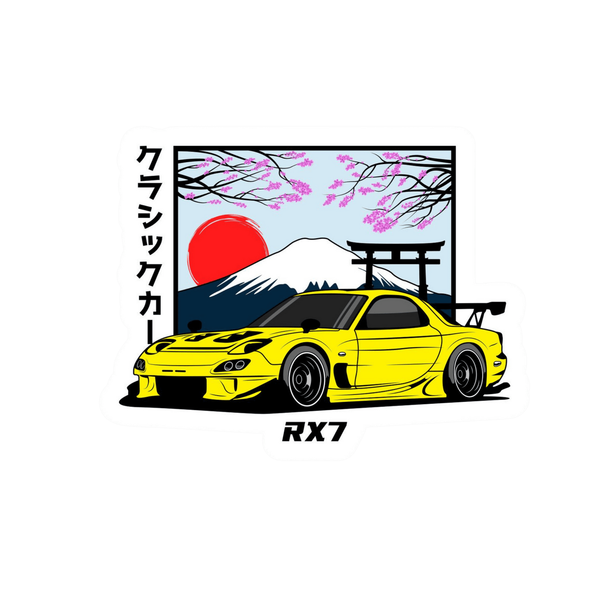 Car premium die-cut customized sticker - water resistant and scratch resistant