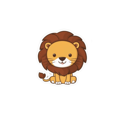 Animals premium die-cut customized sticker - water resistant and scratch resistant
