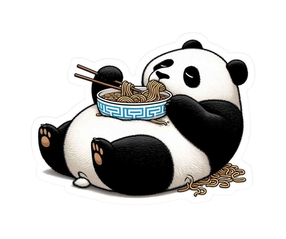 Panda Sticker Collection - Customized Sticker