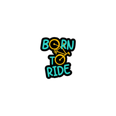 Bicycle premium die-cut customized sticker - water resistant and scratch resistant