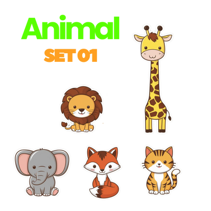 Animal Sticker Set 1 | Sticker | Cartoons