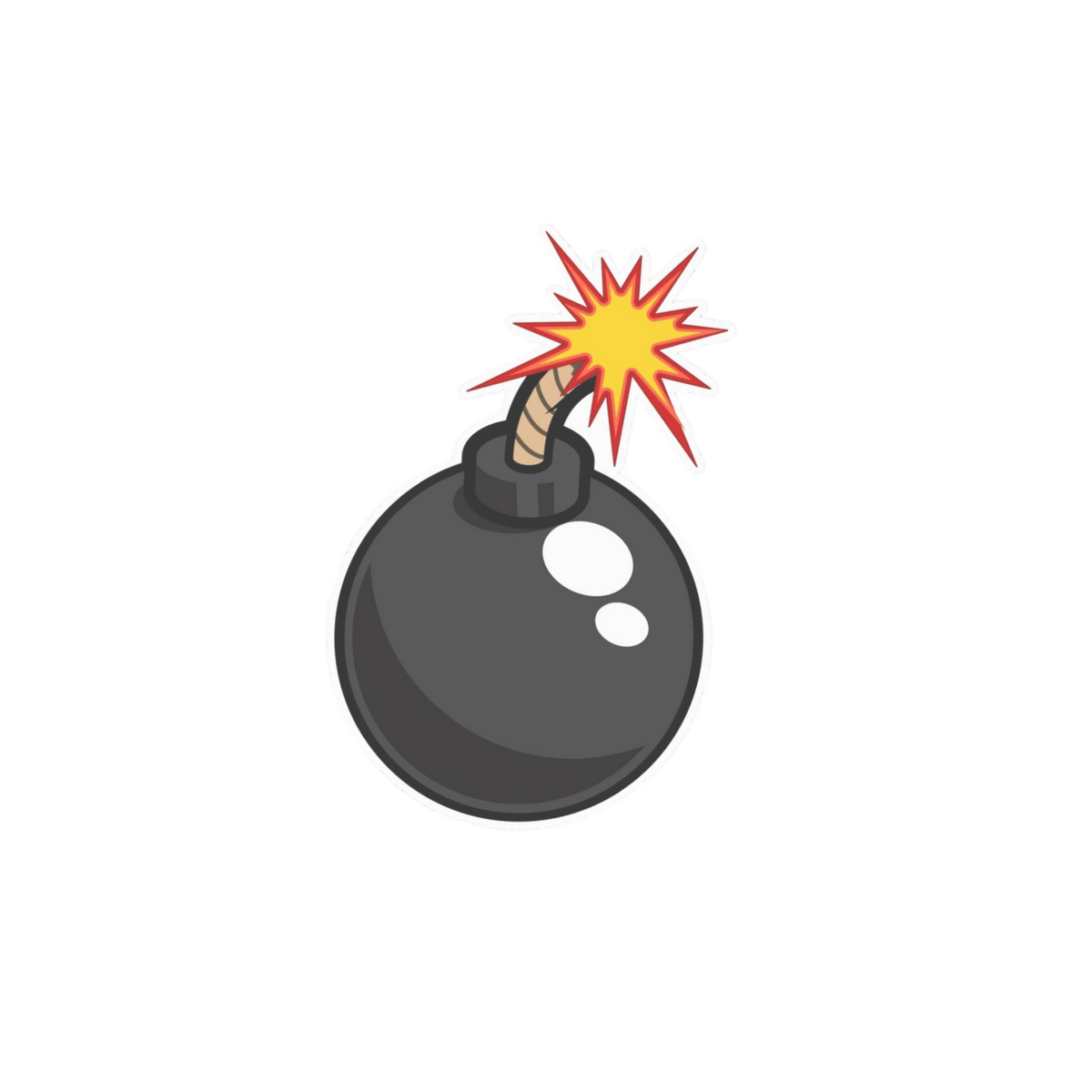 Cartoon Grenade Explosion Sticker | Combat & Military | Customized Sticker BD
