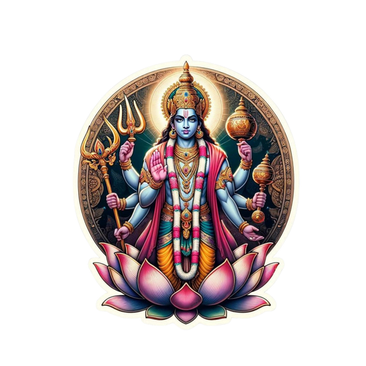 Vishnu Sticker | Om, Gods, Mantras & Spritual Symbol | Customized Sticker BD