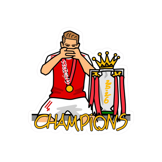 Gyokeres Arsenal Champions 25-26 Sticker | Customized Sticker BD