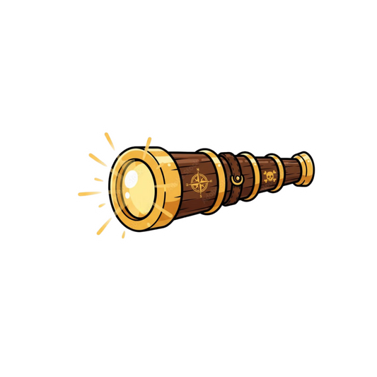 Telescope Sticker | Pirate Design | Customized Sticker BD