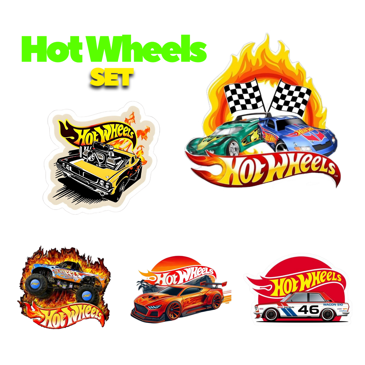 Hot Wheels Sticker Set | Customized Sticker BD