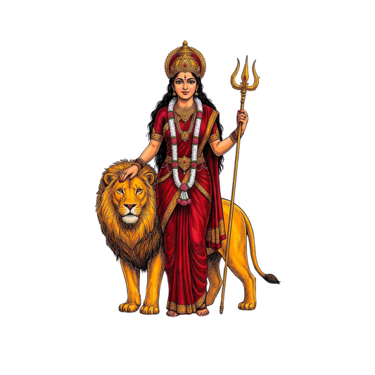 Durga Sticker | Om, Gods, Mantras & Spritual Symbol | Customized Sticker BD