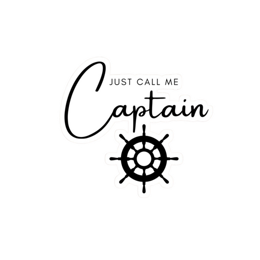 Captain Sticker | Ship Wheel Design | Customized Sticker BD
