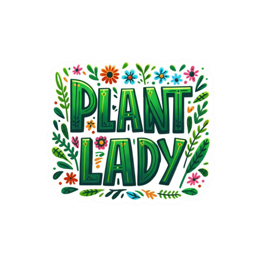 Plant Lady Sticker | Floral Typography Sticker BD