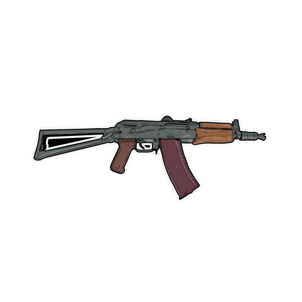 AK Rifle Military Sticker | Combat & Military | Customized Sticker BD