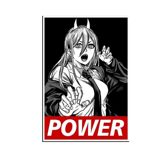 Power Supreme Sticker | Chainsaw Man Anime Sticker | Customized Sticker BD