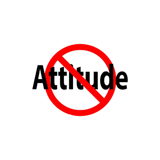 No Attitude Sign Sticker | Attitude Sticker | Customized Sticker BD
