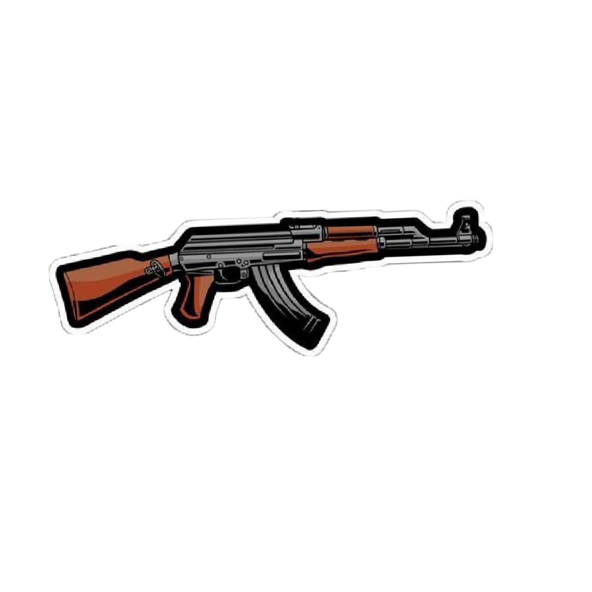 AK-47 Rifle Sticker | Combat & Military | Customized Sticker BD