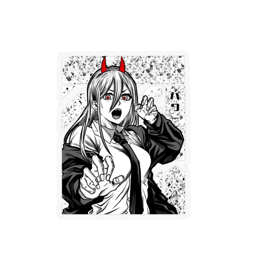 Power Manga Panel Sticker | Chainsaw Man Anime Sticker | Customized Sticker BD