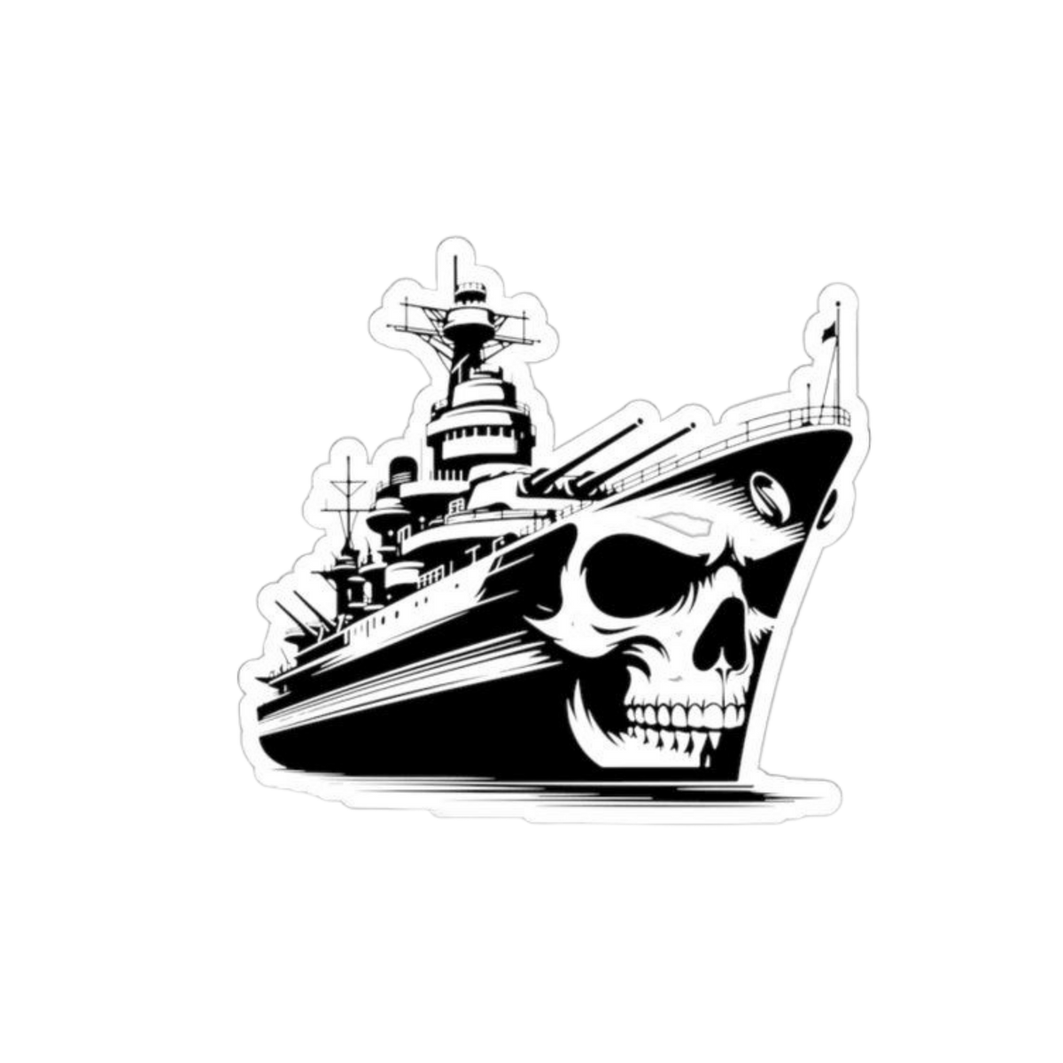 Pirate Warship Sticker | Ship Design | Customized Sticker BD