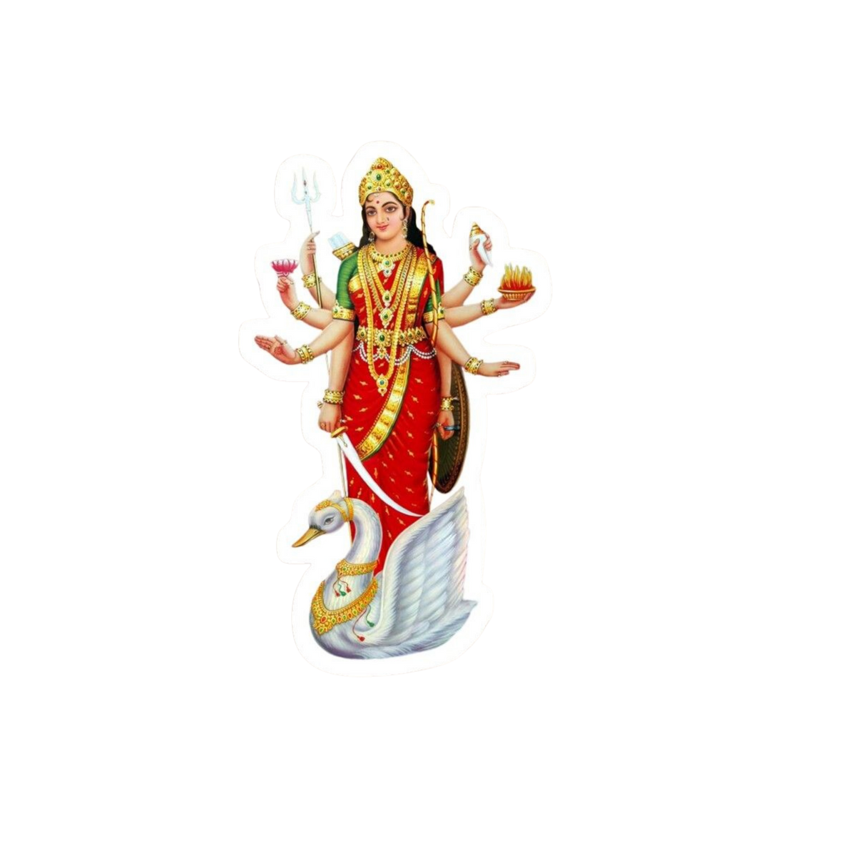 Santoshi Mata Sticker | Om, Gods, Mantras & Spritual Symbol | Customized Sticker BD