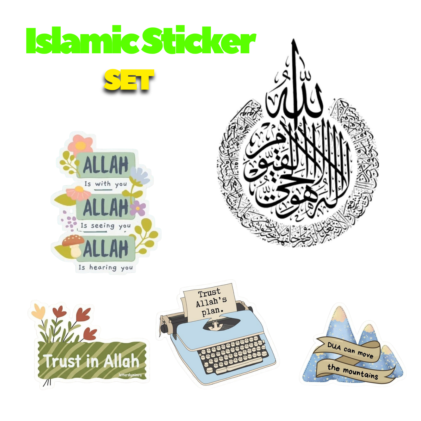 Islamic Sticker Set | Customized Sticker BD