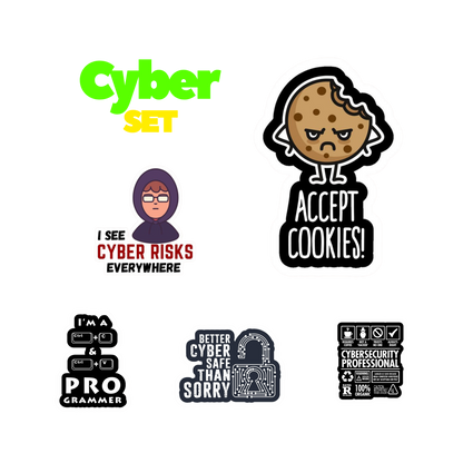 Cyber Security Sticker Set | Sticker | Cyber