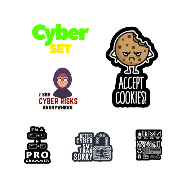Cyber Security Sticker Set | Sticker | Cyber
