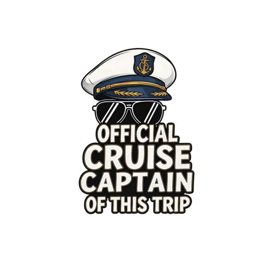 Cruise Captain Sticker | Captain Hat | Customized Sticker BD