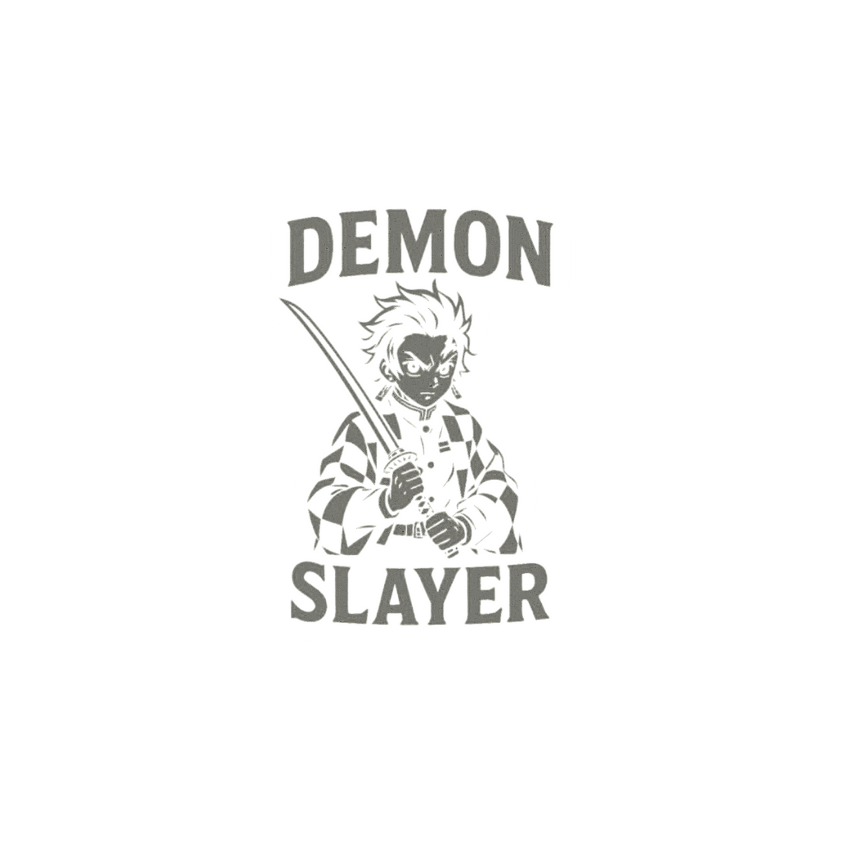 Tanjiro Kamado Sticker | Monochrome Lineart | Demon Slayer