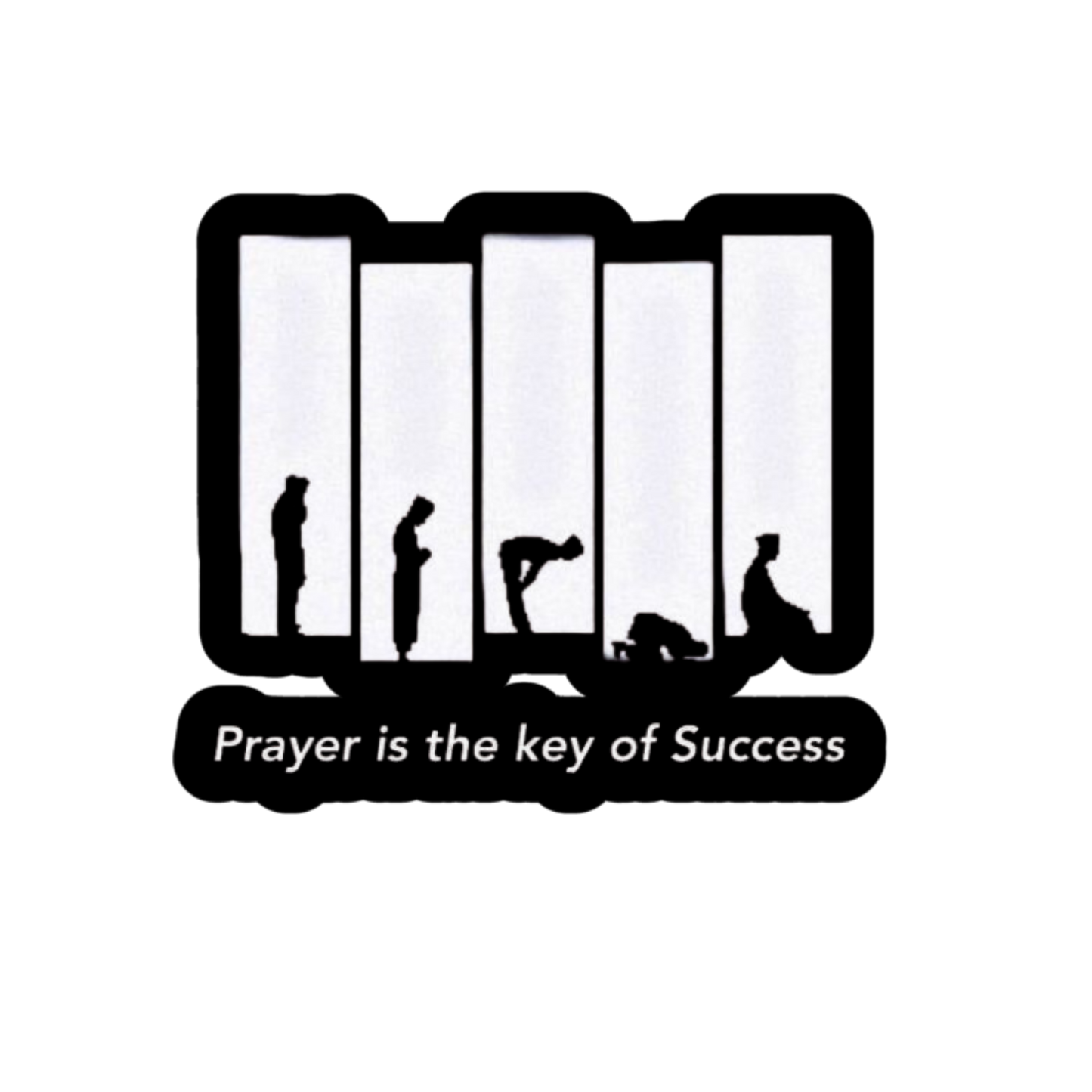 Prayer is the Key of Success | Islamic Sticker | Customized Sticker BD