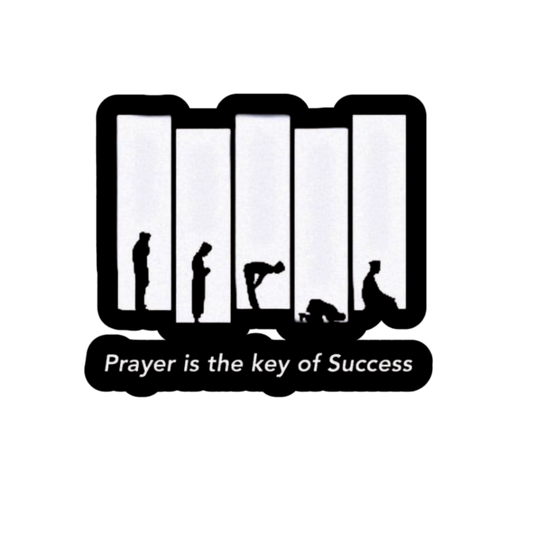 Prayer is the Key of Success | Islamic Sticker | Customized Sticker BD