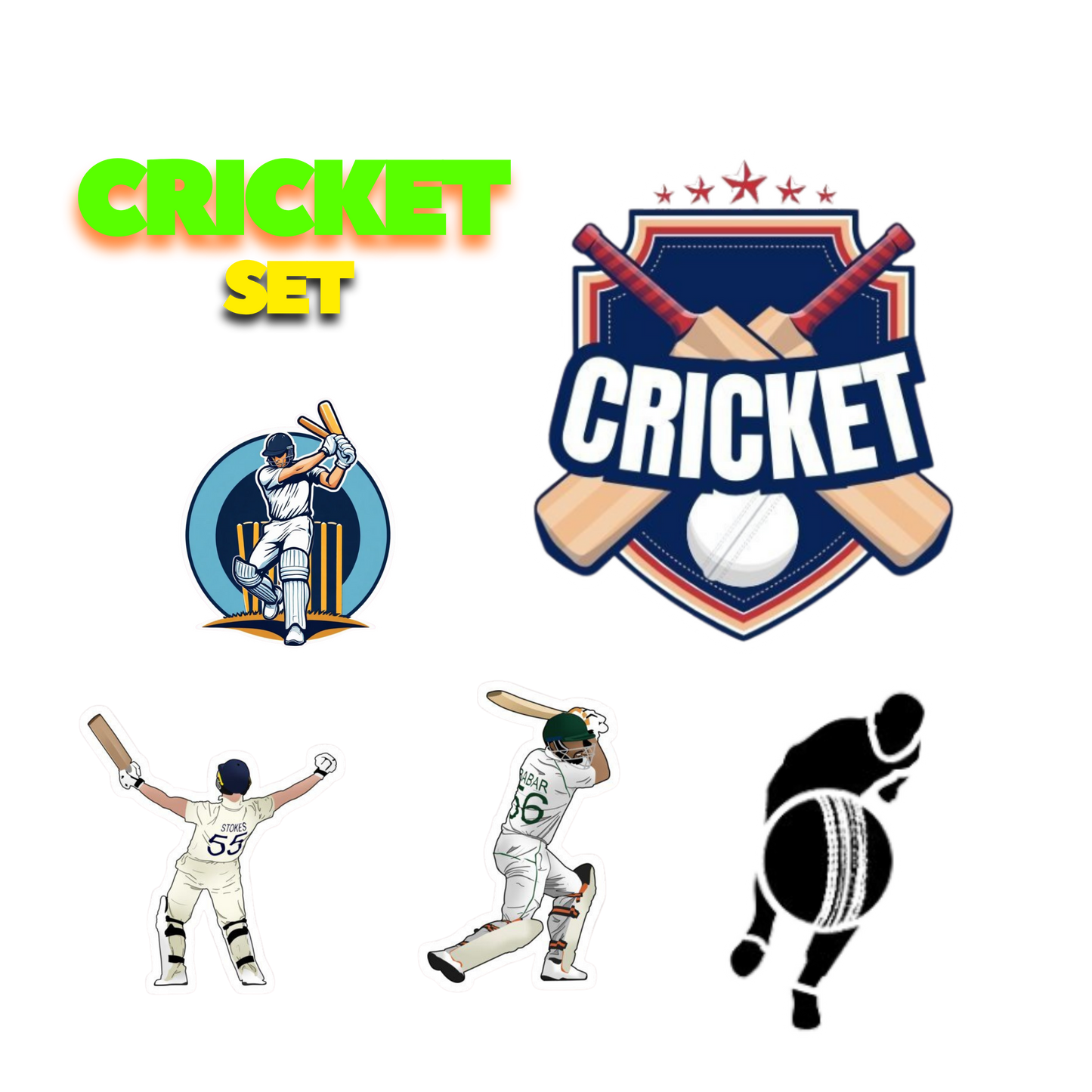 Cricket Sticker Set | Sticker | cricket