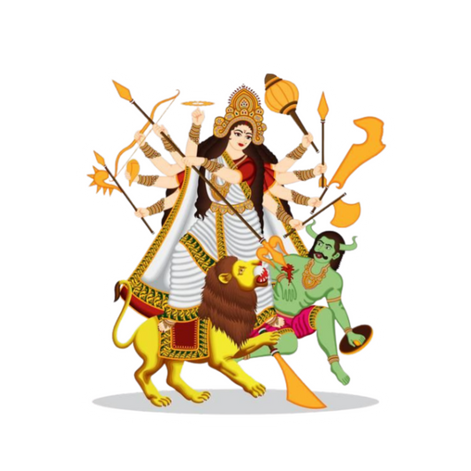 Durga Mahishasuramardini Sticker 2 | Om, Gods, Mantras & Spritual Symbol | Customized Sticker BD