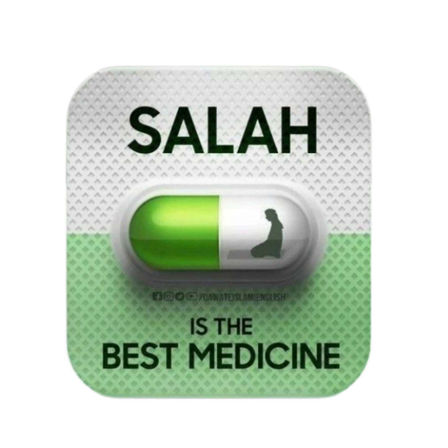 Salah Is The Best Medicine | Islamic Sticker | Customized Sticker BD