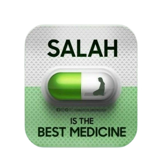 Salah Is The Best Medicine | Islamic Sticker | Customized Sticker BD