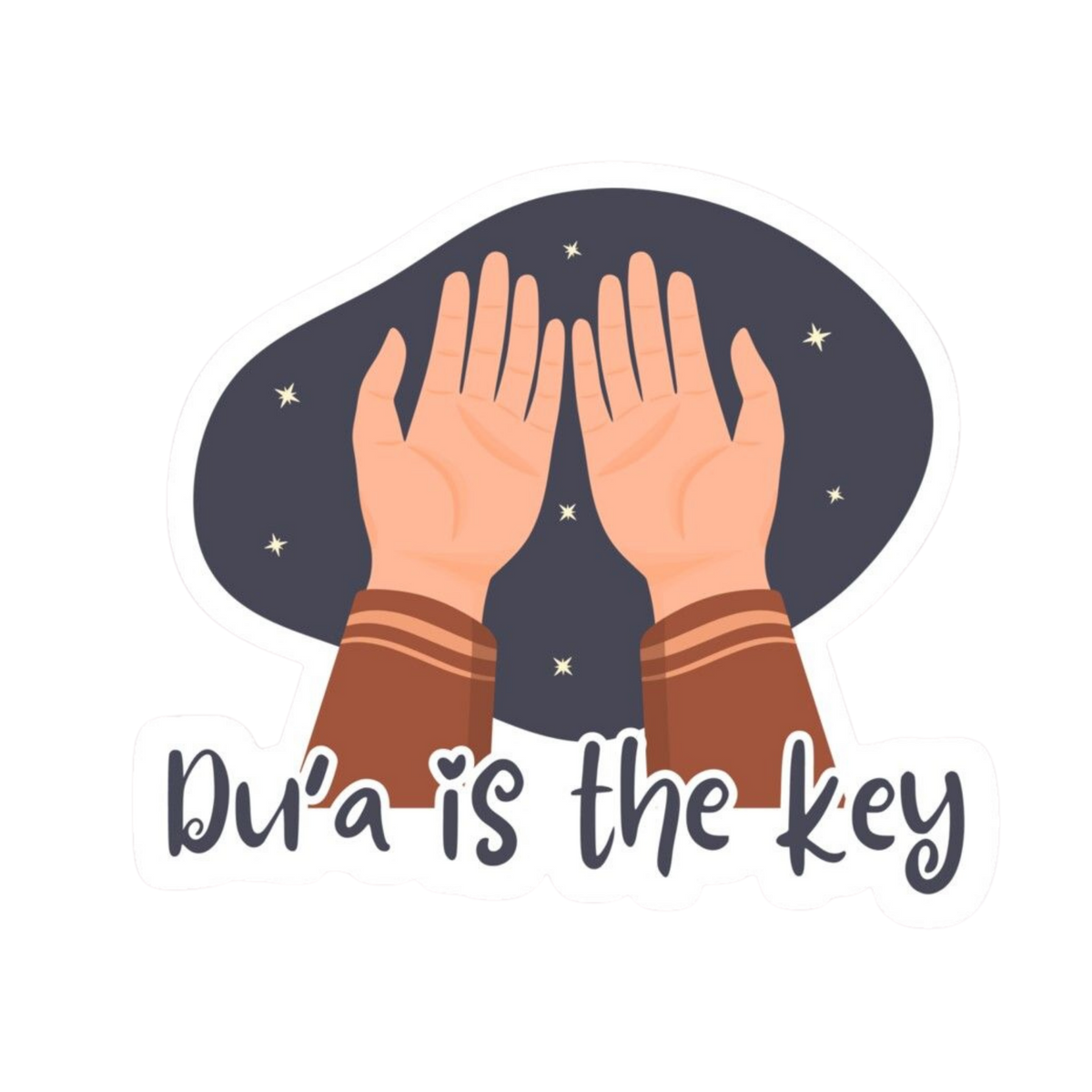 Dua Is The Key | Islamic Sticker | Customized Sticker BD