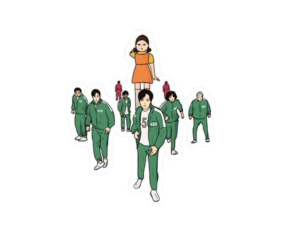 Squid Game Sticker 12 | Customized Sticker BD