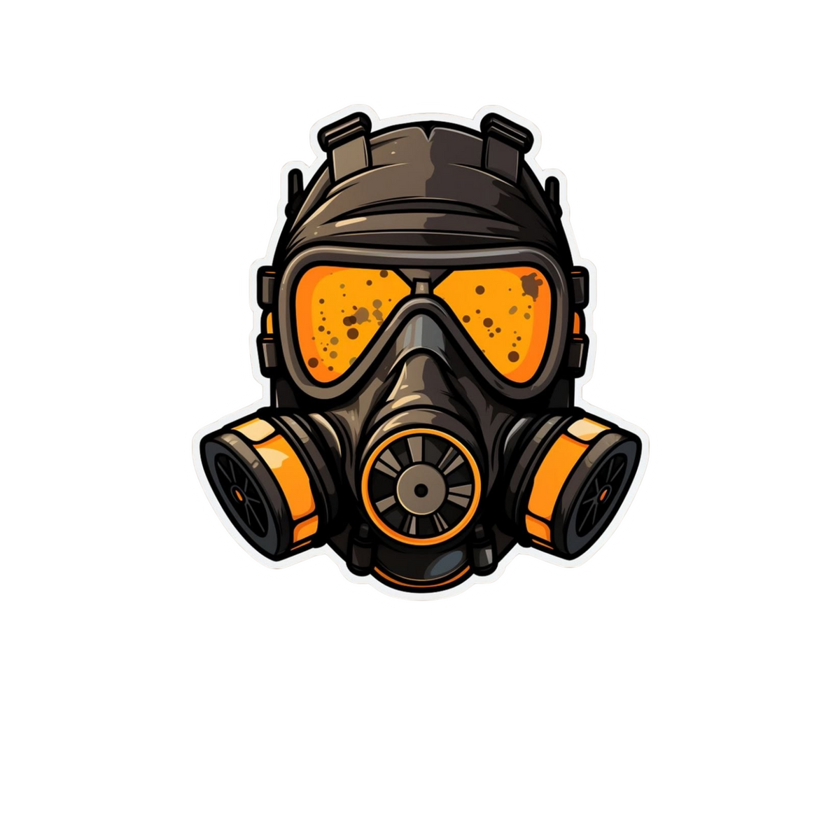 Tactical Gas Mask Sticker | Combat & Military | Customized Sticker BD