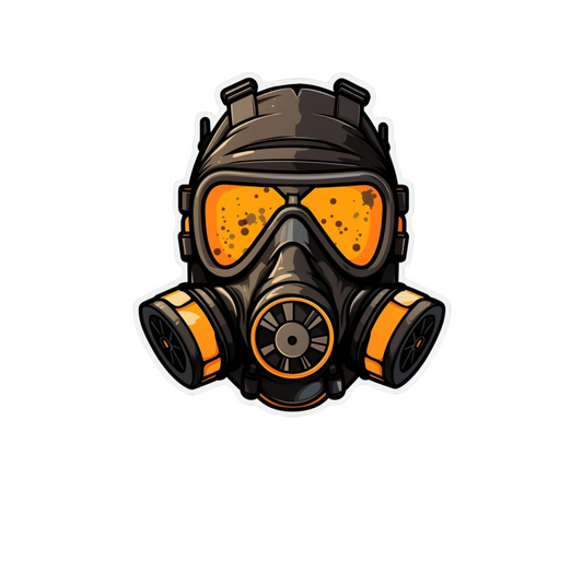 Tactical Gas Mask Sticker | Combat & Military | Customized Sticker BD