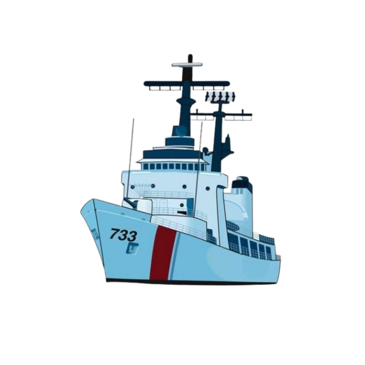 Patrol Ship Sticker | Naval Vessel | Customized Sticker BD