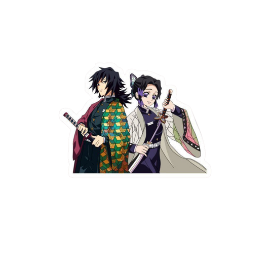Giyu & Shinobu Sticker | Water & Insect Hashira | Demon Slayer