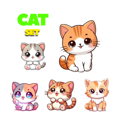 Cat Sticker Set | Sticker | Cat