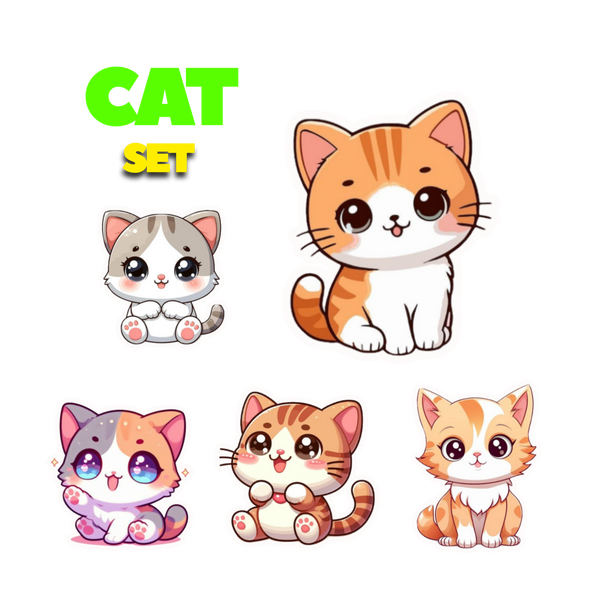 Cat Sticker Set | Sticker | Cat