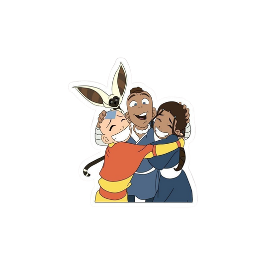 Avatar: The Last Airbender Aang & Friends Hug Sticker | Customized Sticker BD