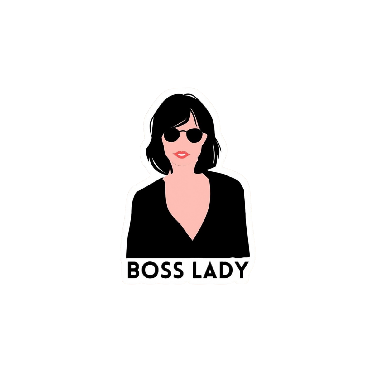 Boss Lady Sunglasses Sticker | Attitude Sticker | Customized Sticker BD