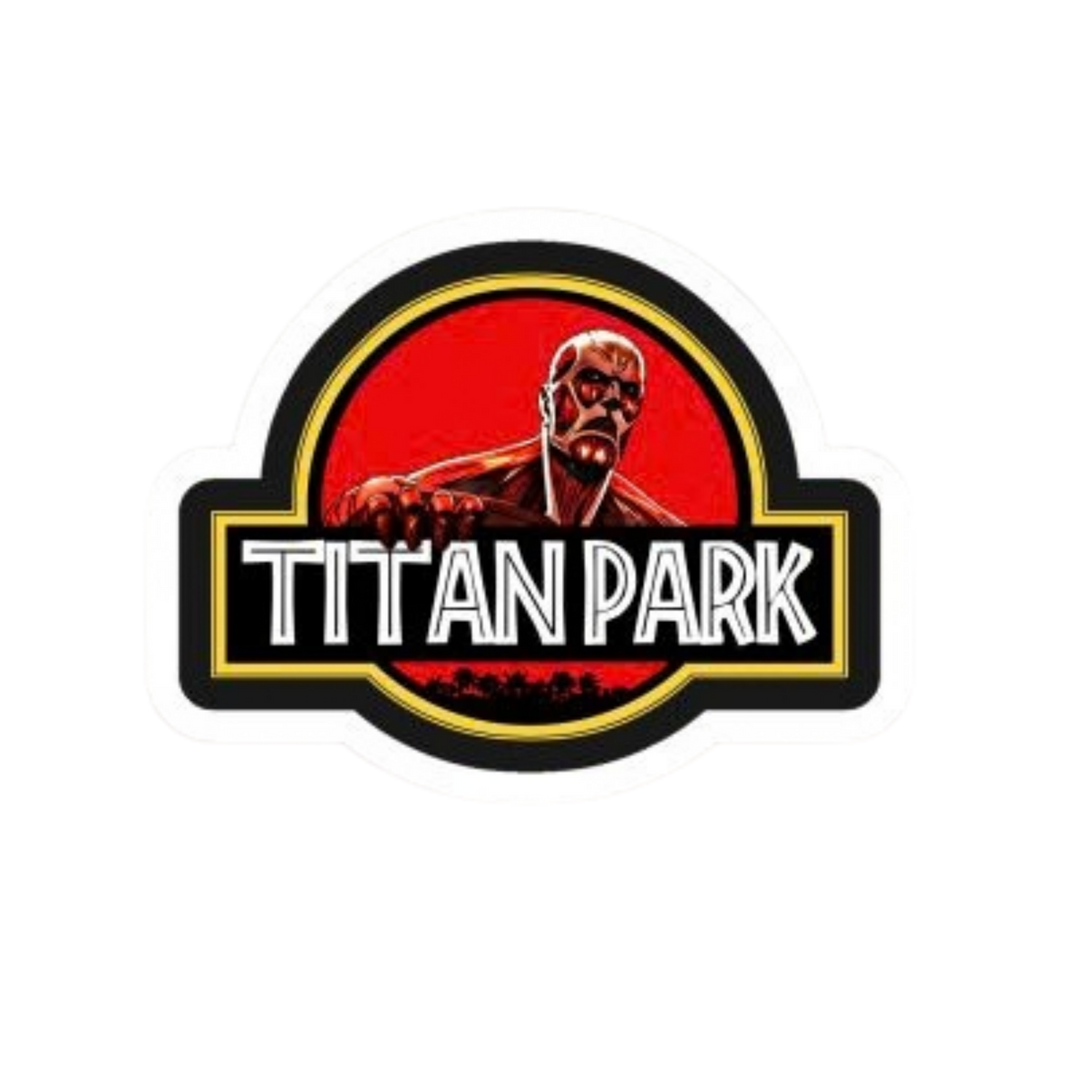 Titan Park Parody Sticker | Attack on Titan | Anime Sticker