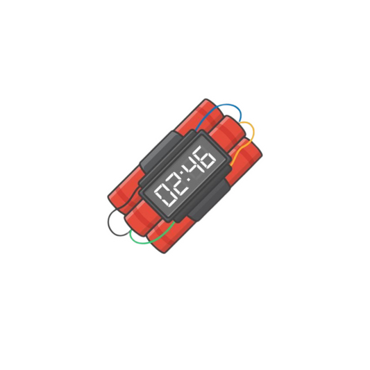 Digital Timer Dynamite Sticker | Combat & Military | Customized Sticker BD
