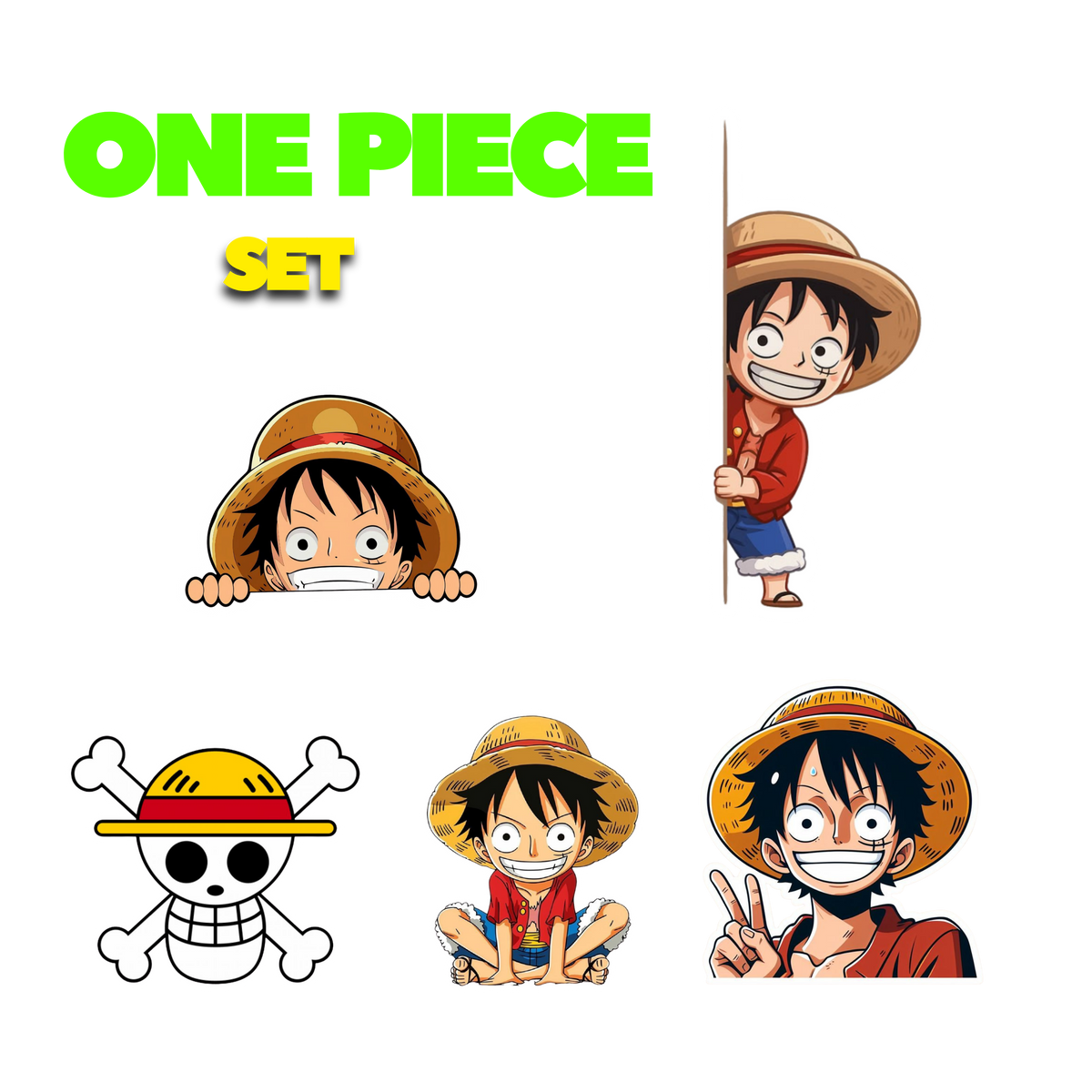 One Plece Sticker Set | Customized Sticker BD
