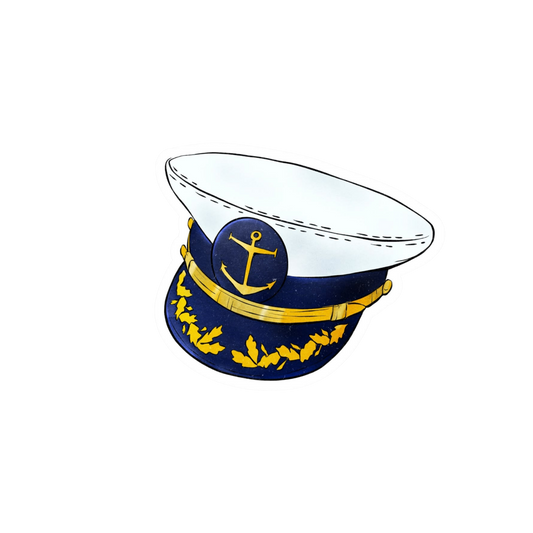 Navy Sticker | Anchor Cap Design | Customized Sticker BD