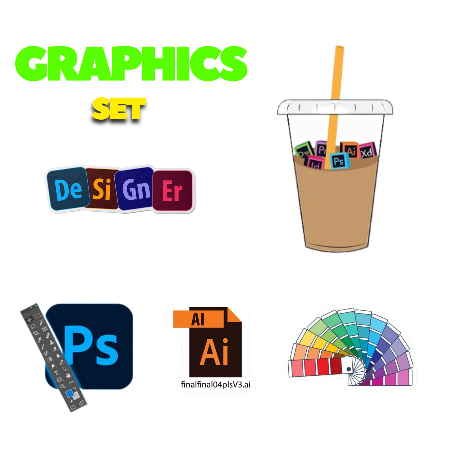 Graphics Sticker Set | Customized Sticker BD